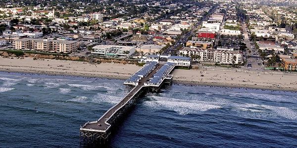 Aerial photo of Pacific Beach. Source: San Diego Reader