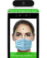 Corona virus COVID-19 Touchless temperature kiosk scan health workplace  