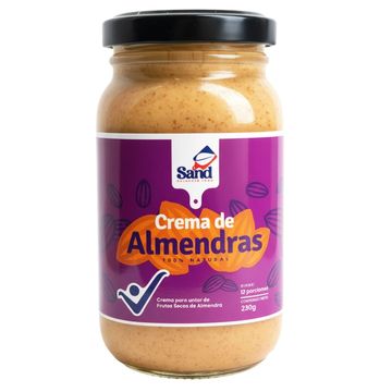 Crema de almendras Sand, frasco de 230 g
