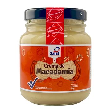 Crema de macadamia Sand, frasco de 120 g