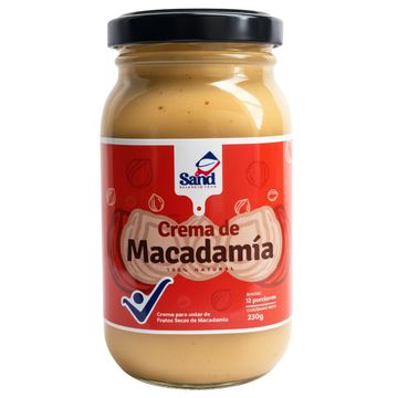 Crema de macadamia Sand, frasco de 230 g