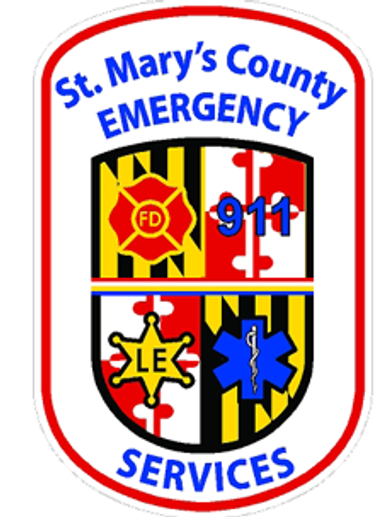 St. Mary's County Emergency Services emblem with 911.
