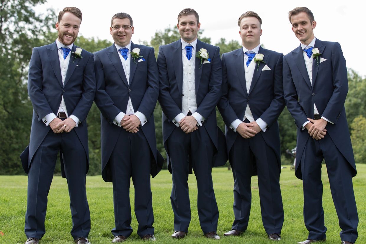 Blue Slim Fit Tailcoat Hire Caterham Formal Wear