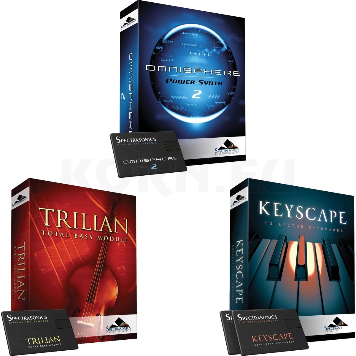 Spectrasonics Bundle (Omnisphere, Keyscape, Trilian) (WIN+MAC)