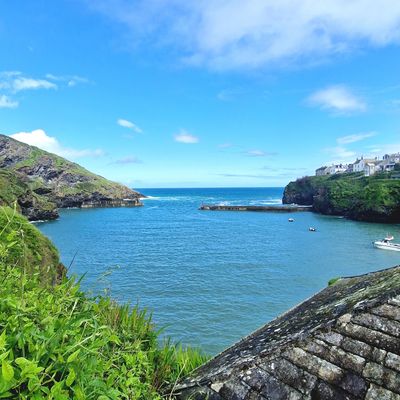 The view of Port Isaac's harbour from Doc Martins Surgery