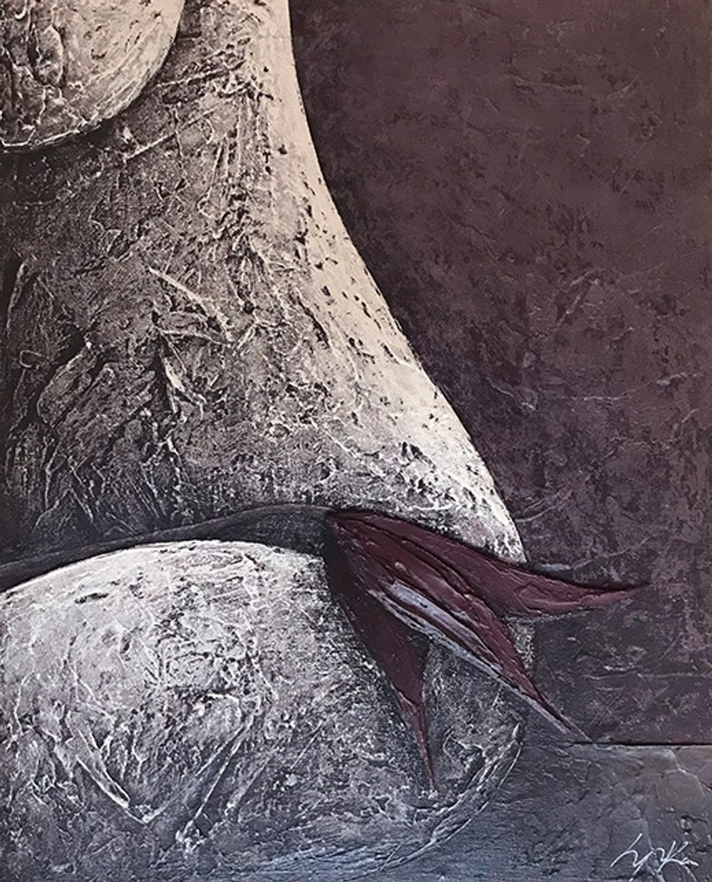 woman body and flower sitting