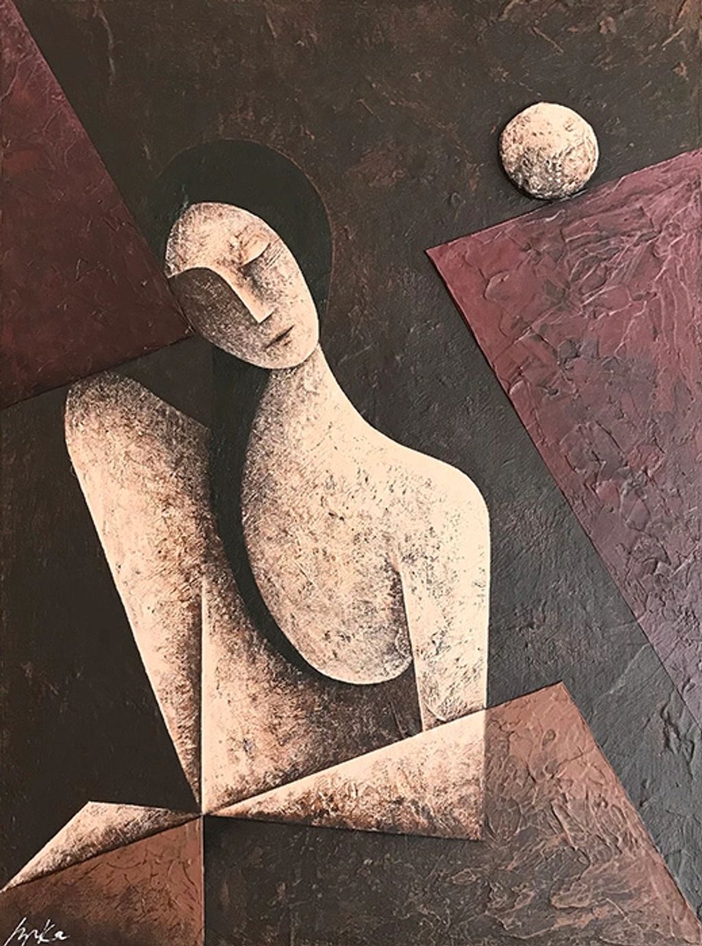abstract nude fragmented table