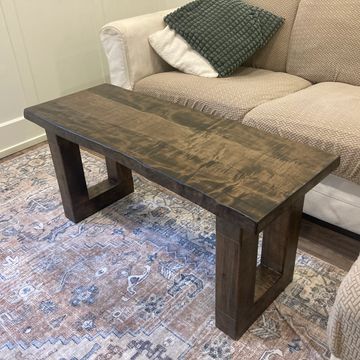 LIve edge érable massif table de salon