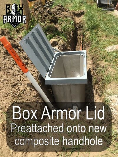 *Box Armor Custom Handhole Lids provide an armored alternative to polymer concrete lids. pull boxes