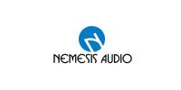Nemesis Audio logo with blue and black text.