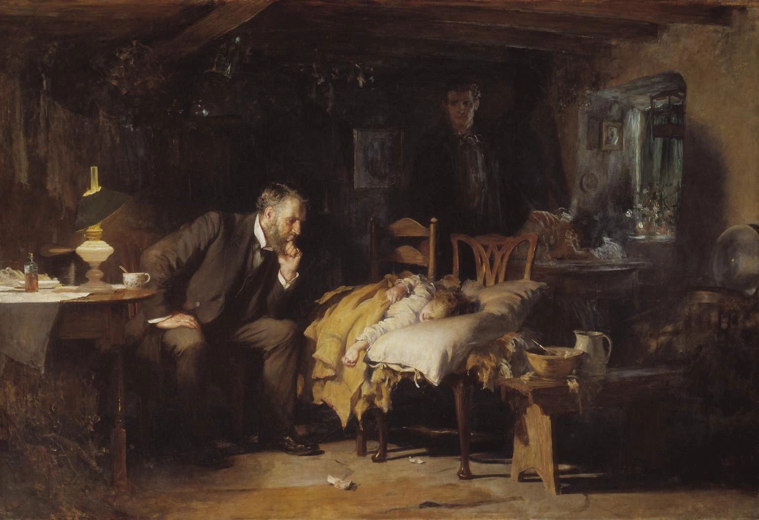 "The Doctor" painting by Luke Fildes, 1891