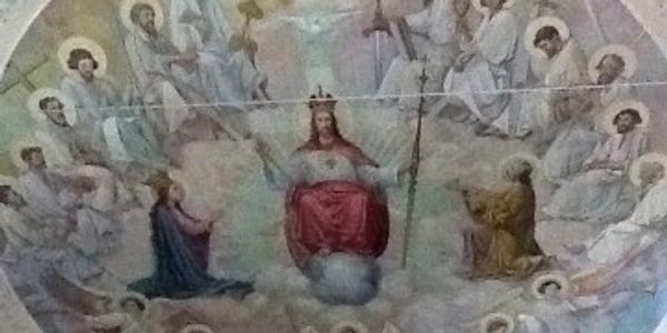 Oeuvre d'une oeuvre de Monty  dans la chapelle du MDLS