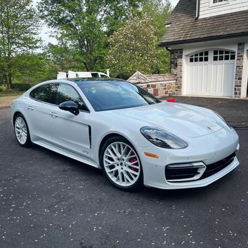 Freshly detailed white on white Porsche Panamera GTS done by our ND team 