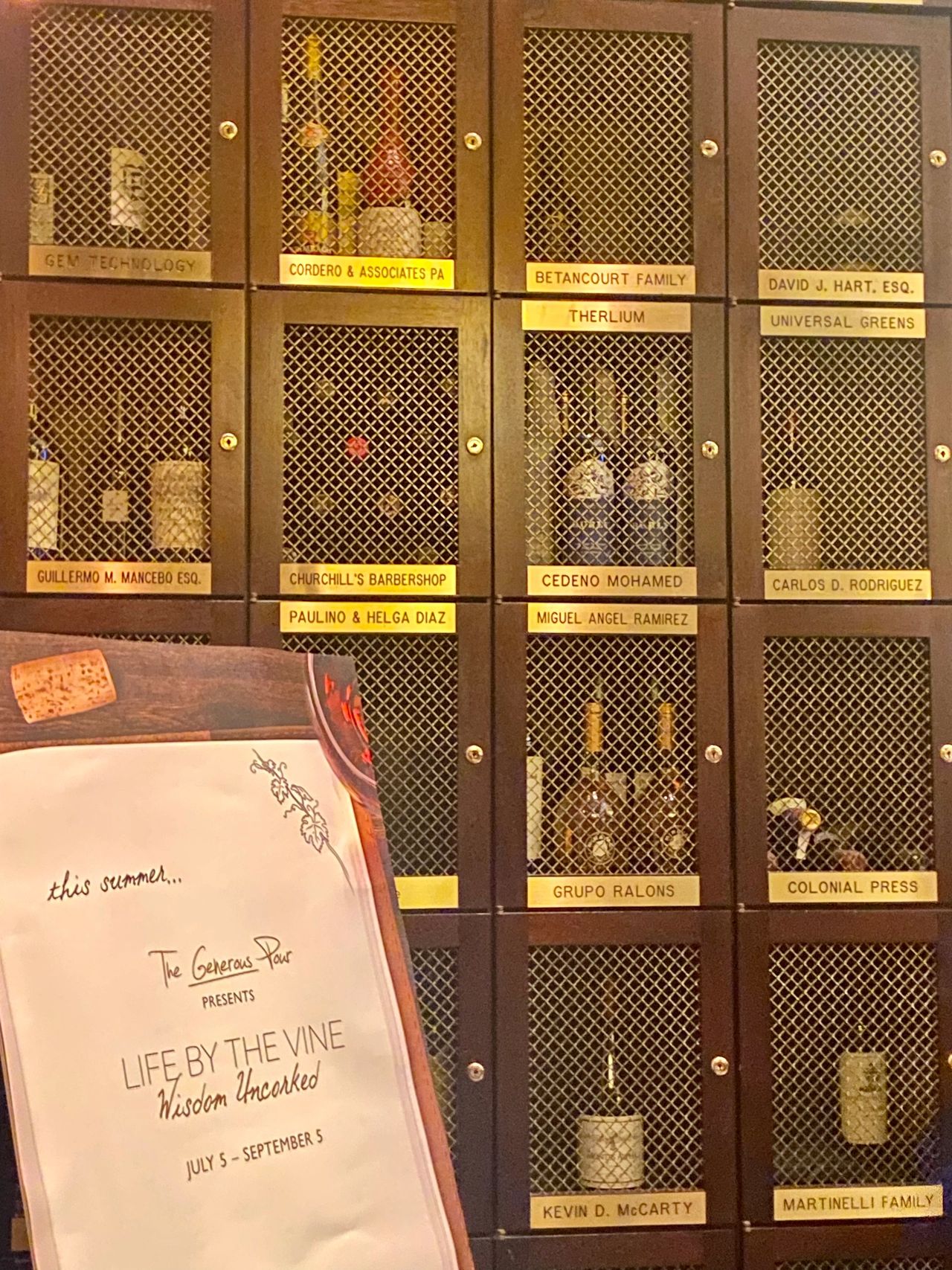 Wine locked in a cabinet! Fancy! Wine locked in a cabinet! Fancy!