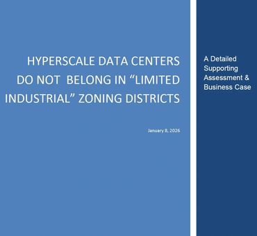 Summary & detailed fit assessment of proposed data center into Light Industrial (M-1) District.