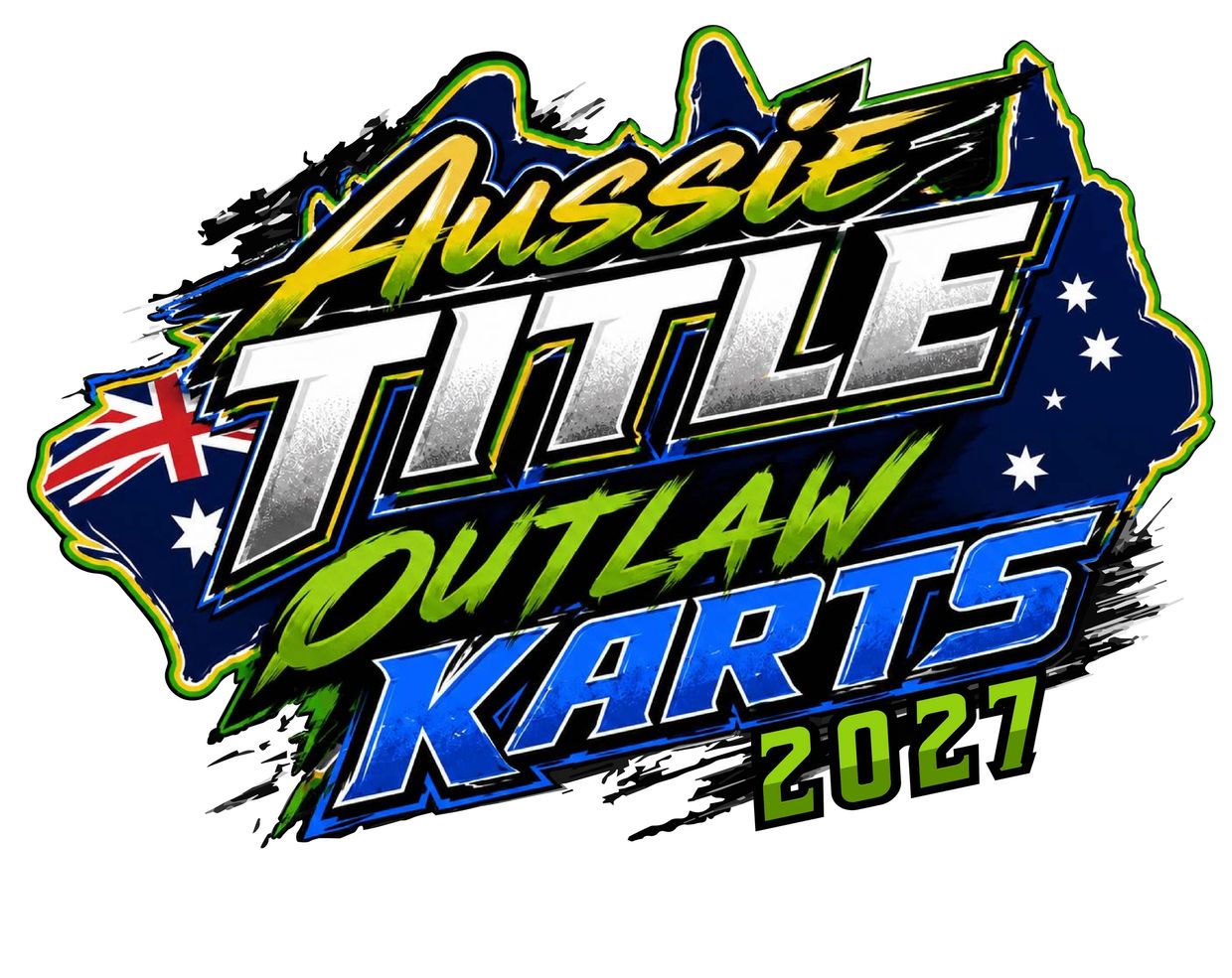 Logo for Aussie Title Outlaw Karts 2027.