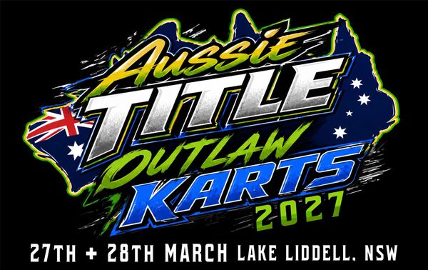 Logo for Aussie Title Outlaw Karts 2027 event.