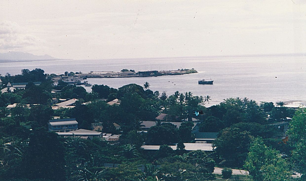 Photo: Point Cruz, Honiara, Solomon Islands from Kola'a Ridge, 1996.