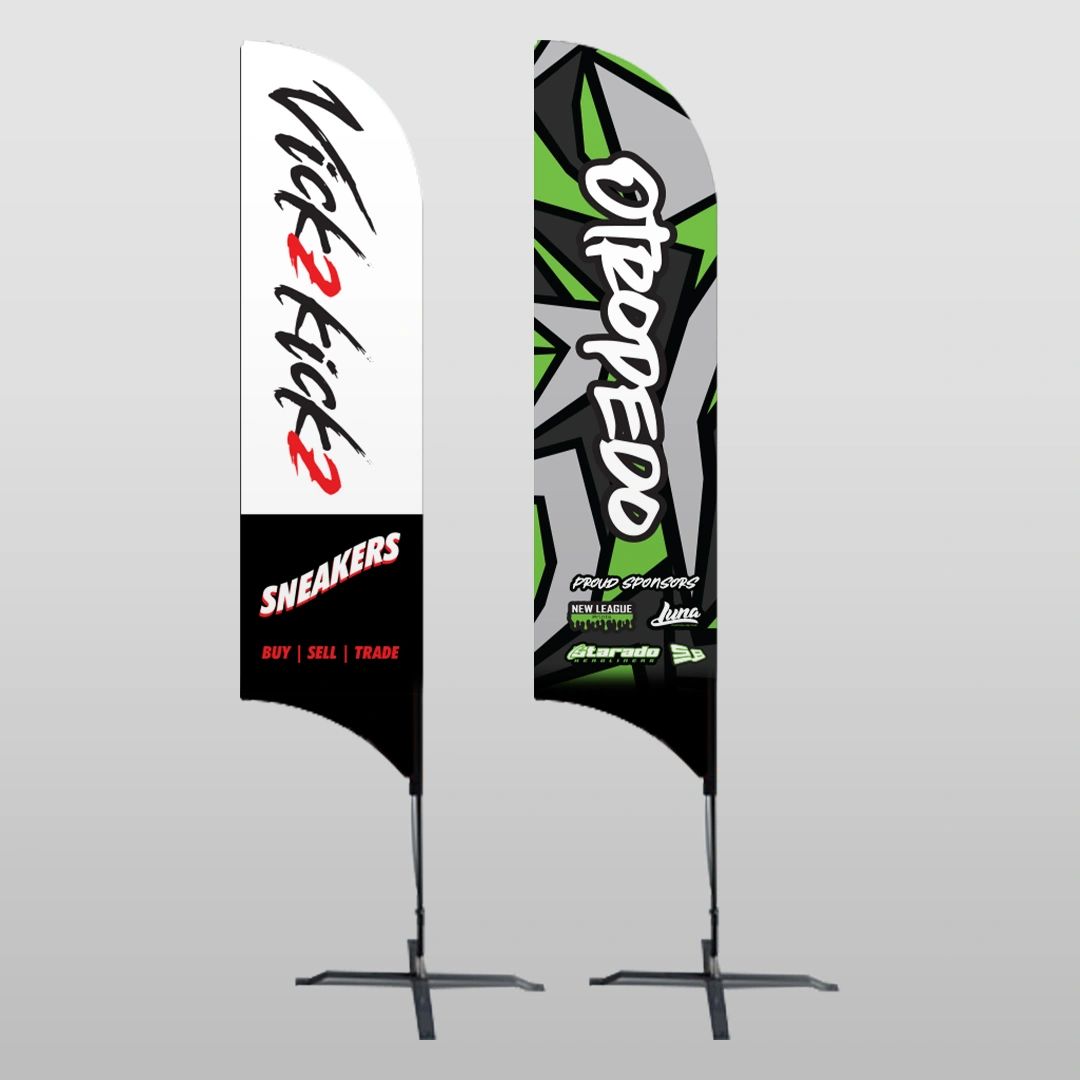 Custom feather flag