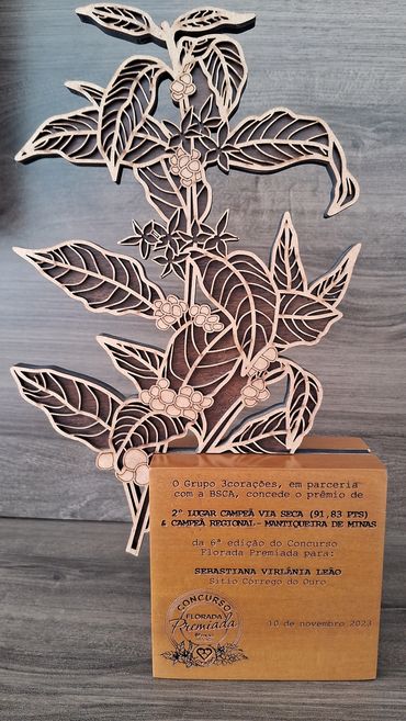 Troféu da campeã Mantiqueira de Minas, Florada Premiada, Semana Internacional do Café, BH, MG, 2023
