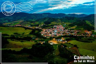 Cartão postal de Conceição das Pedras, Minas Gerais, Caminhos do Sul de Minas