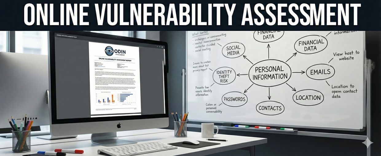 Summary of your digital exposure and available personal information online 