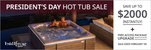 President's Day Hot Tub Sale saving you up to $2000 instantly on luxury hot tubs