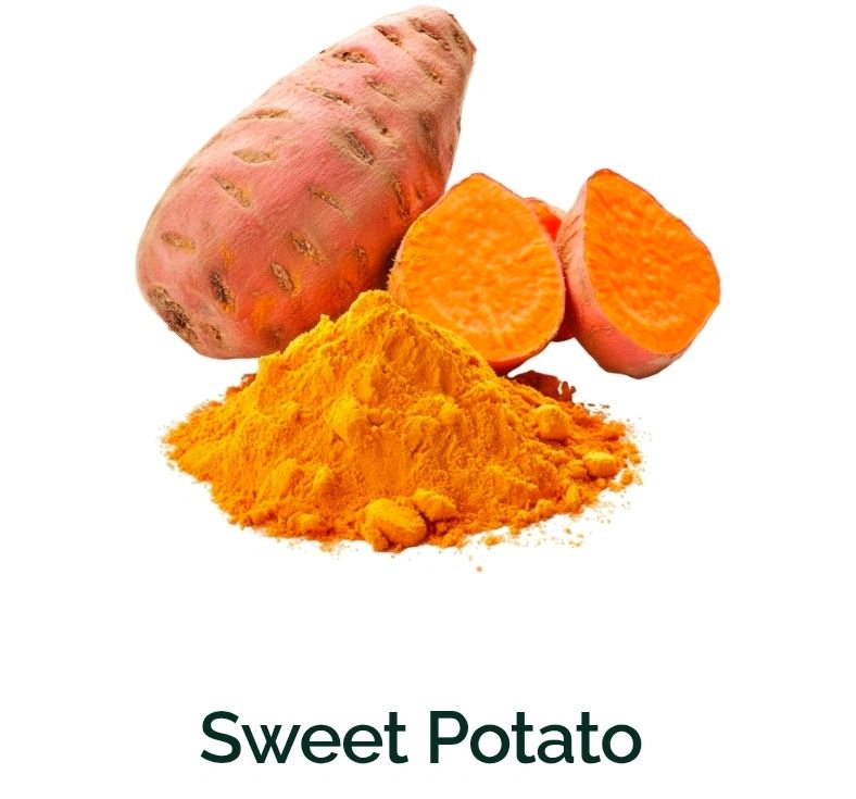 Sweet potato and its powder.