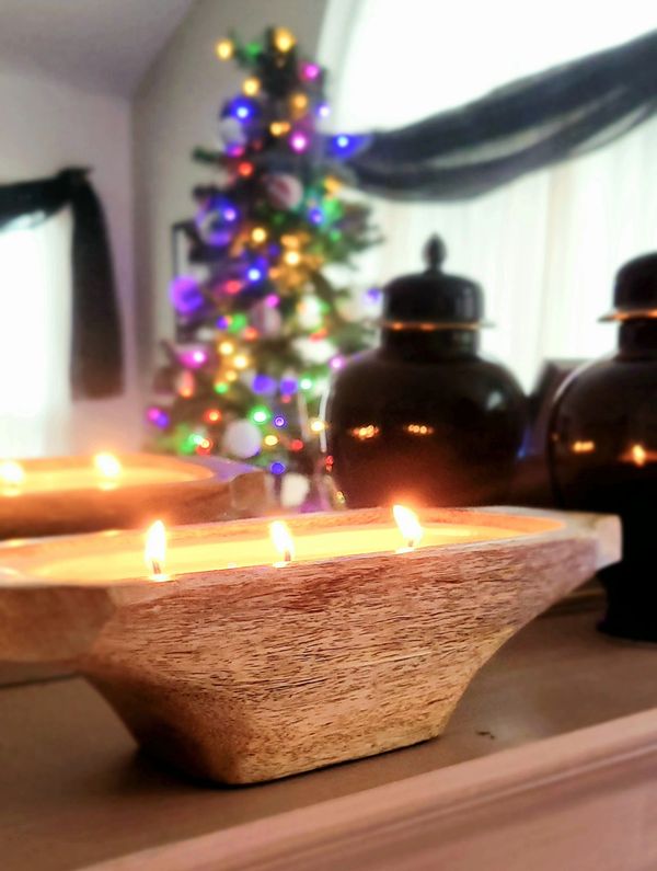 Wooden Scented Candle bowls 


