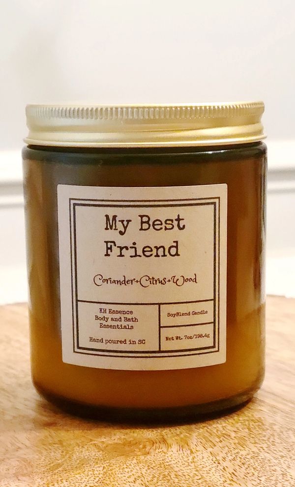 My Best Friend Soy Candles 
Net wt. 7oz