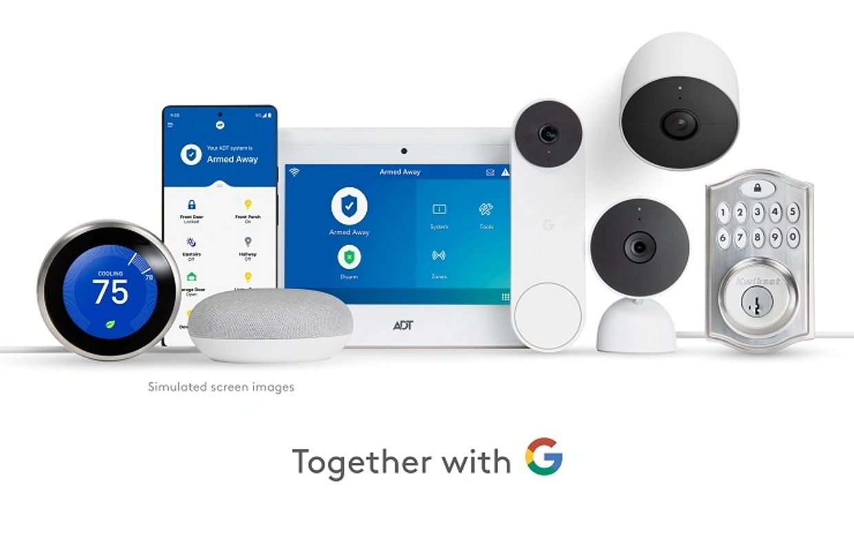 ADT smart home security installed in Walnut Creek, CA with Google Nest cameras and automation