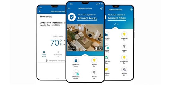 ADT Smart Home Control for Automation including door locks, lighting, garage opener and thermostat