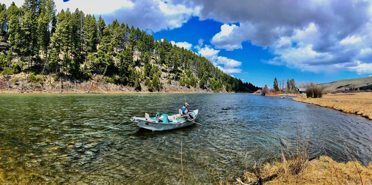 jake schilling fly fishing guide on the upper madison, lyon bridge, montana