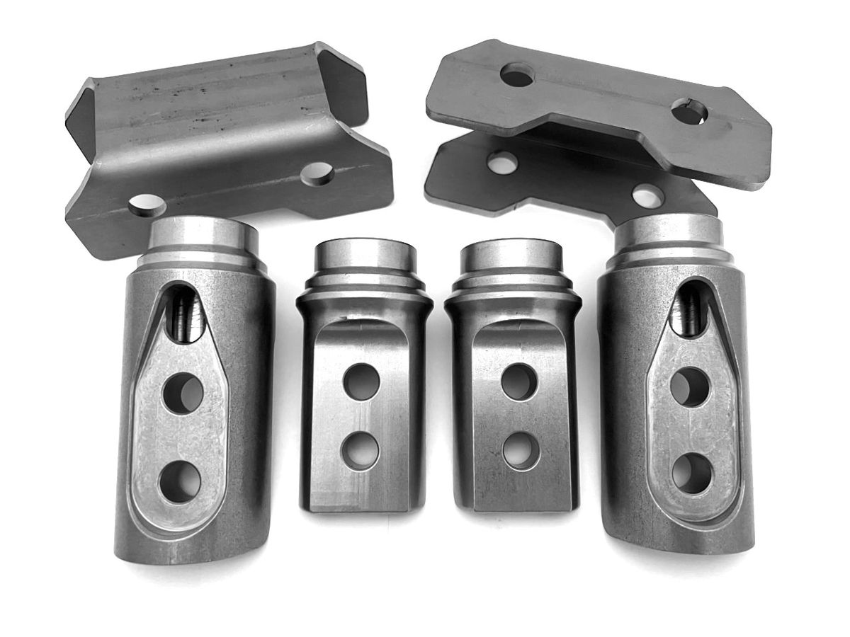 Polaris RZR Turbo R 2 Seat Roll Cage Connectors Adapters Fits 2" & 13/