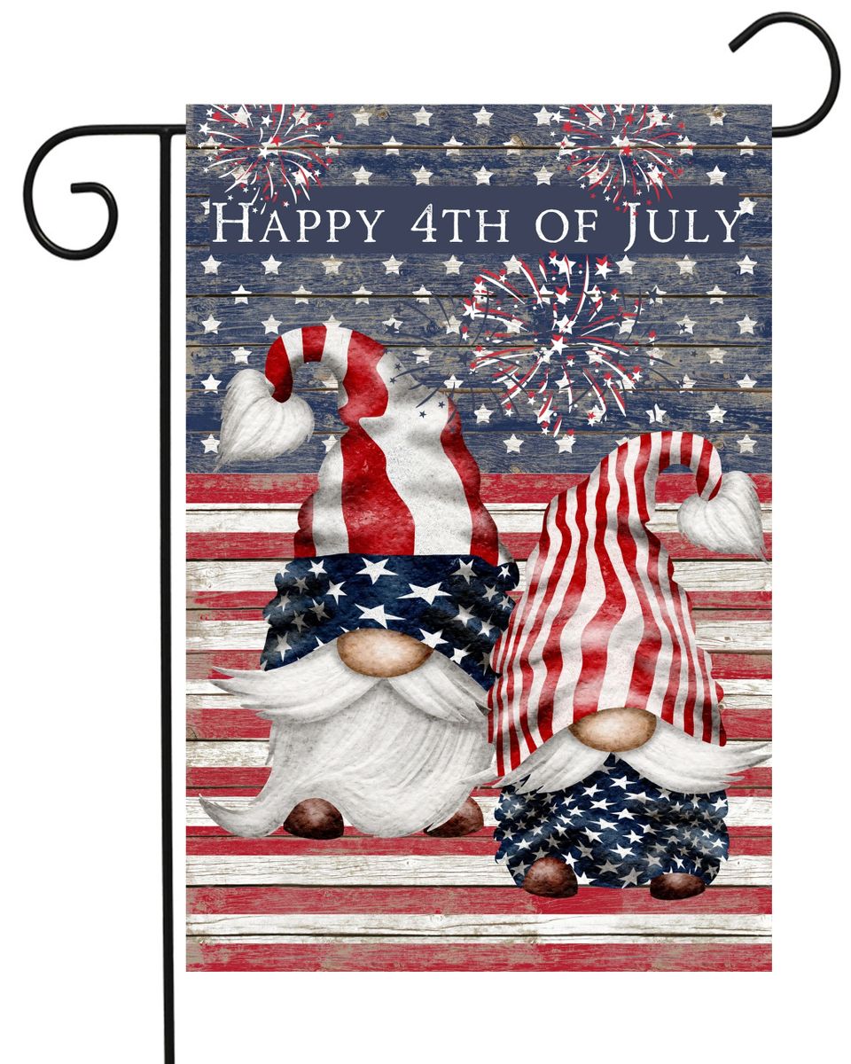 Happy 4th of July Garden Flag Wholesale Package of Three Flags