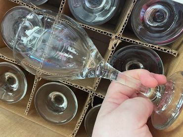 Rounded Wine Glasses
