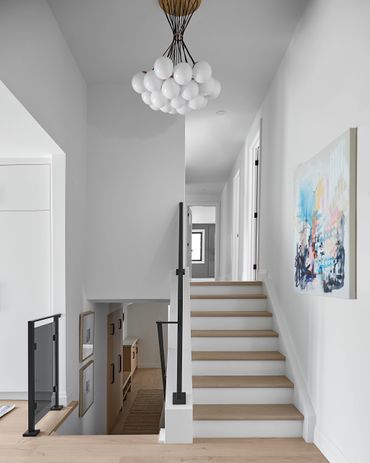Custom kitchen cabinetry design by TKB Group. A  modern kitchen in Ontario with a large island.