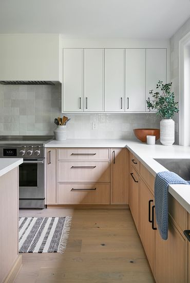 Custom kitchen cabinetry design by TKB Group. A  modern kitchen in Ontario with a large island.