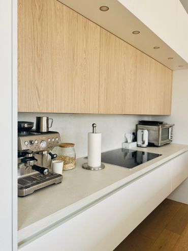 Custom kitchen cabinetry design by TKB Group. A  modern kitchen in Ontario with a large island.