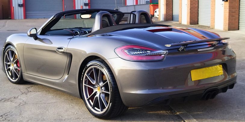 Porsche Boxster gts,at Boston kami detailing after multi stage machine polishing and ceramic coating