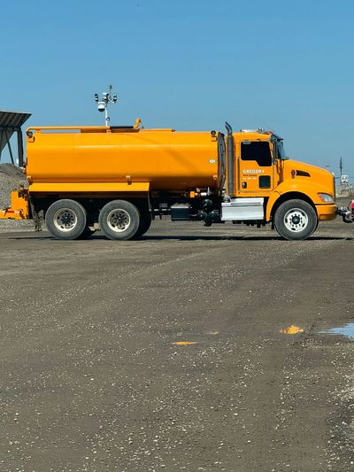 water truck applying Solid Dew DustGuardian 