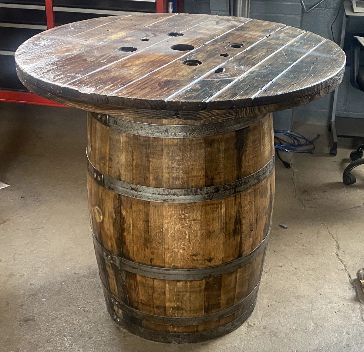 Whiskey Barrel Tables