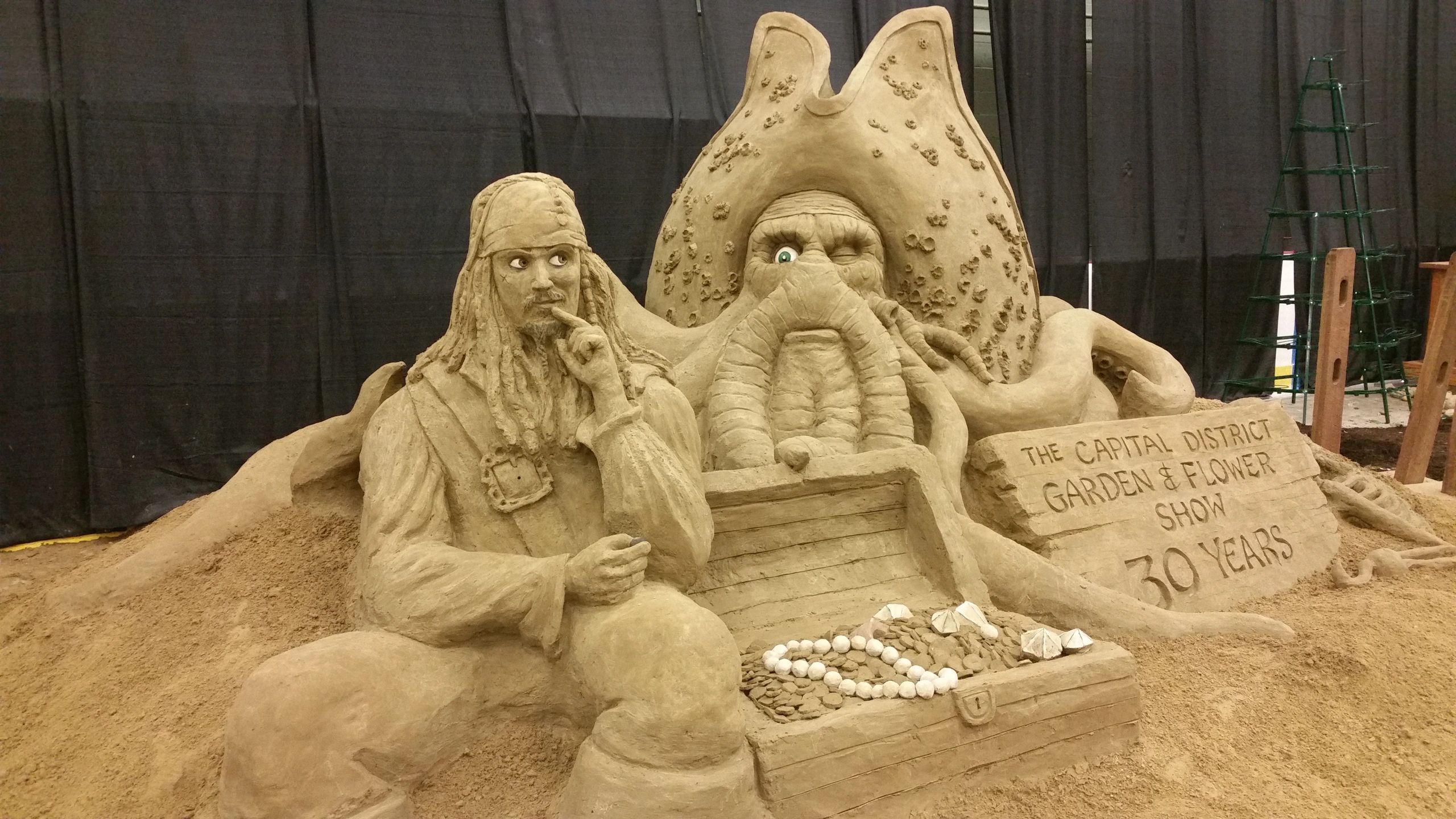 Pirate Jack Sand Sculpture Saratoga NY Sand Sculpture California Florida North Carolina Amsterdam NY