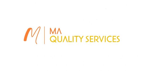 Logo of MA Quality Services with orange and yellow text on a white background.  Quality control services, quality training services, supplier management consultancy