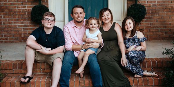 Rev. Eric Segars and his family, from left, Garrett, Charla, DeAnna, and Reese.