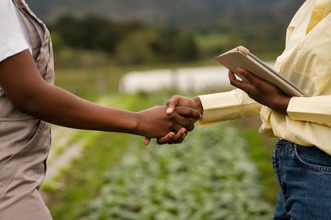 two people shaking hands