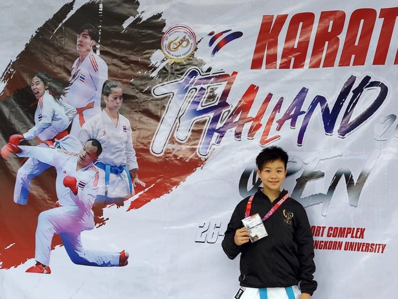 Second Runner-up of the Karate Thailand Open 2025"  
