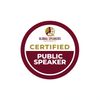 Global Speakers University badge for certified public speakers.
