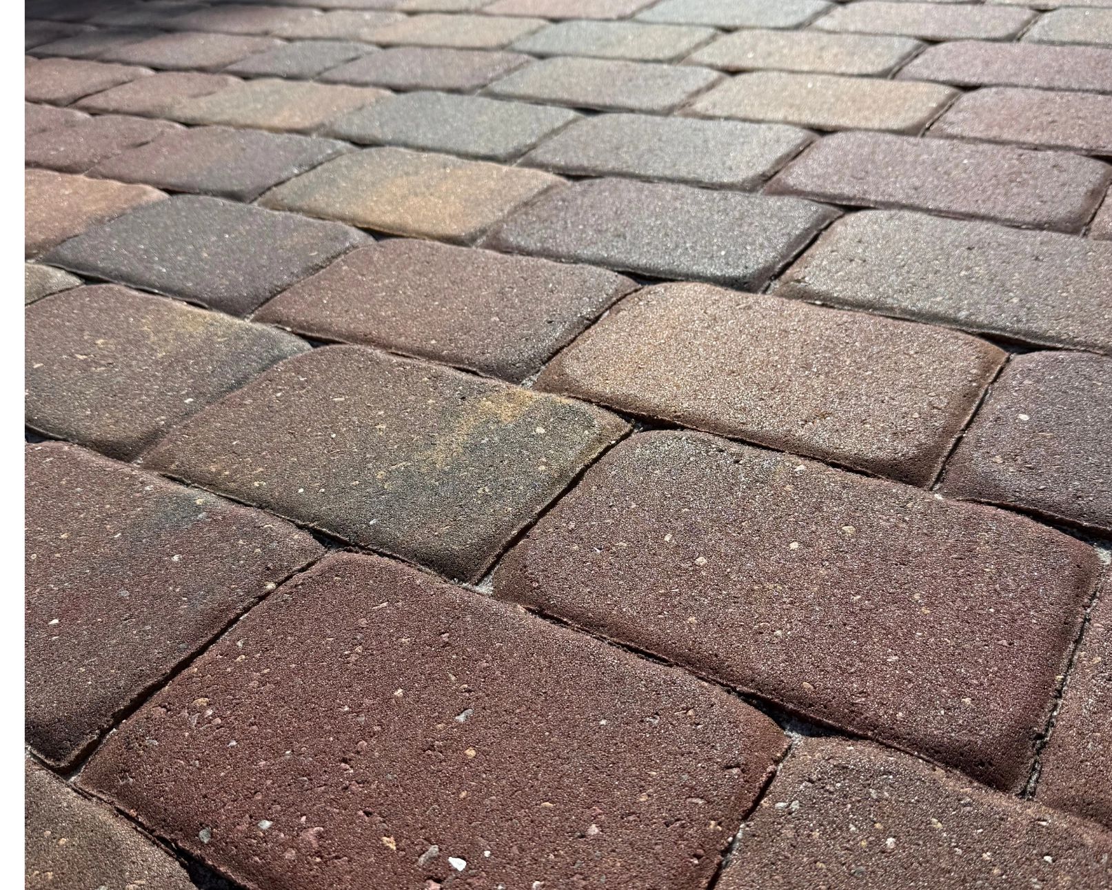 Close-up of textured stone pavement.