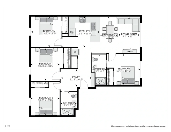 floor plan layout at the carl. on lauretta